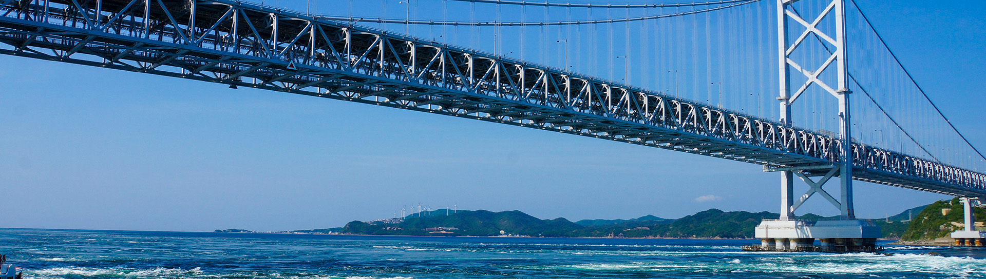 A bridge connecting two islands in Japan
