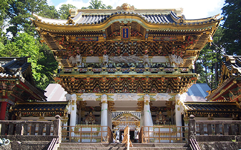 Exterior view of Nikko Toshogu Shrine in Tochigi Prefecture