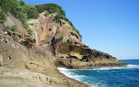 View of Onigajo rocks in Mie Prefecture