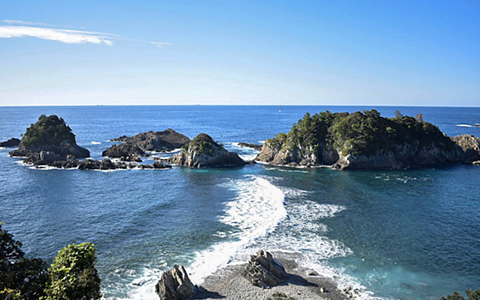 View of Koibito Cape in Wakayama Prefecture