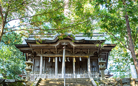 Exterior of Shitsumi Hachimangu Shrine in Kyoto