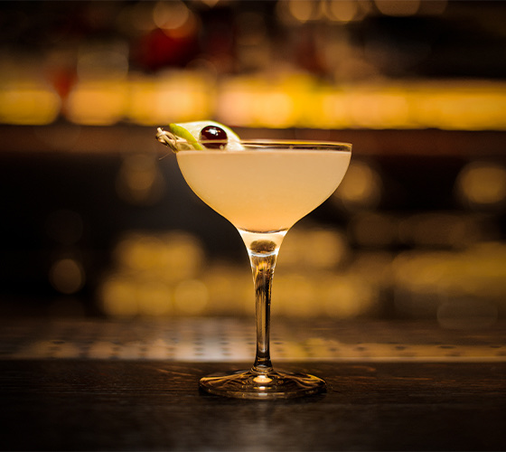 close up of a cocktail