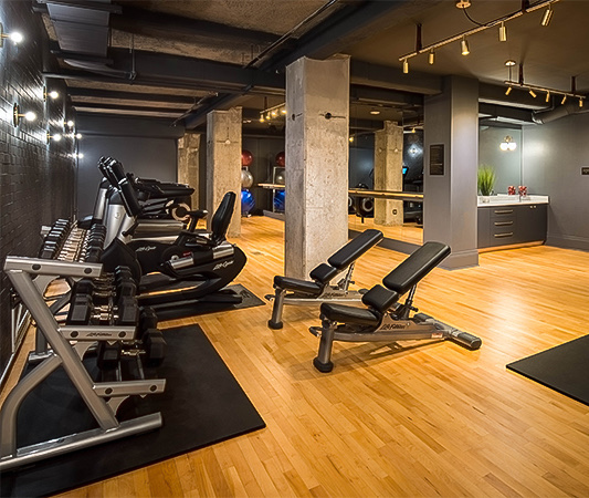 A fitness center