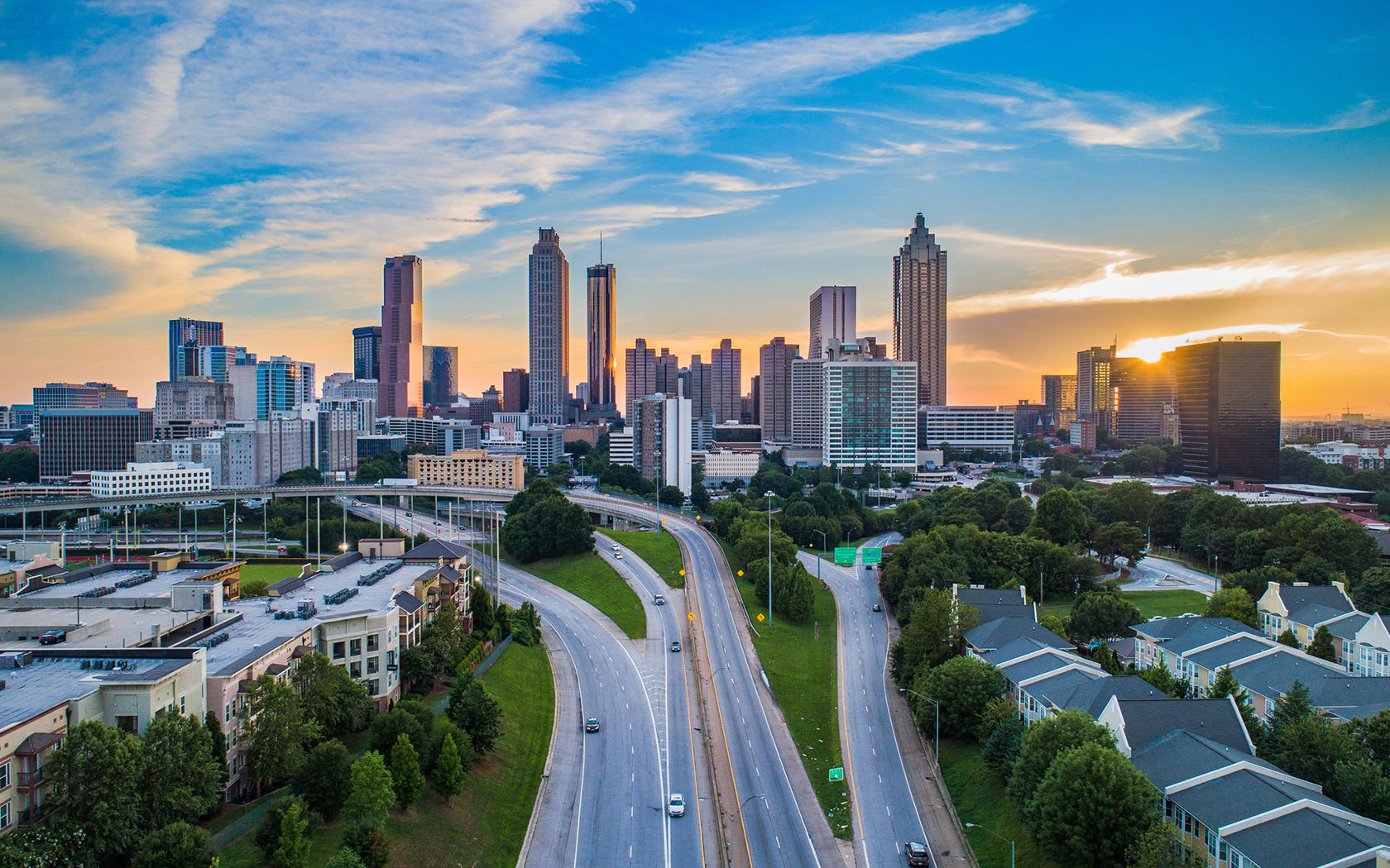 View of Atlanta skyline