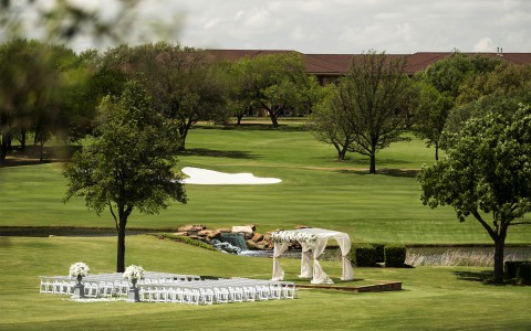 wedding reception at golf course