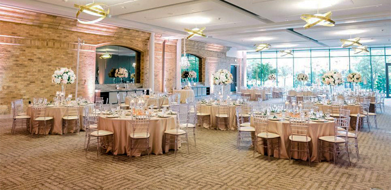 large wedding reception area