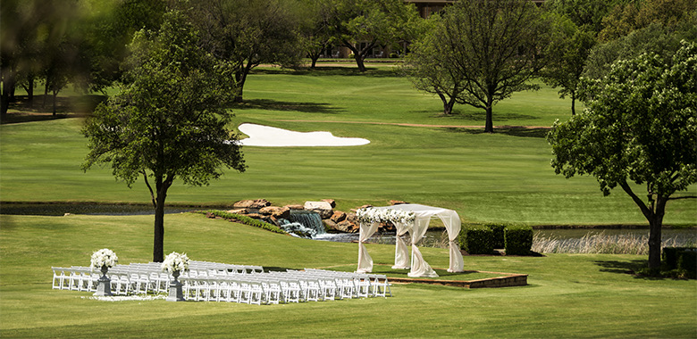 wedding reception at golf course