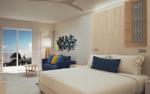 Luxury Junior Suite King Bed (artist rendering)