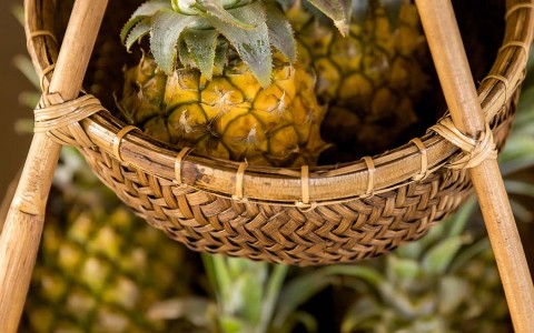 baskets full of pineapples