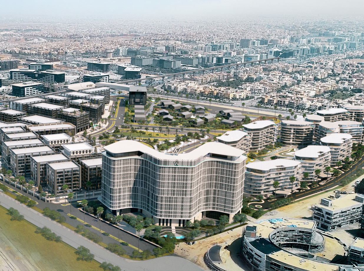 aerial view of W residence Cairo
